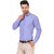 Baleshwar Men Blue Solid Formal Shirt (Pack of 1)