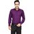 Baleshwar Men Purple Solid Formal Shirt (Pack of 2)