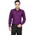 Baleshwar Men Purple Solid Formal Shirt (Pack of 2)