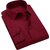 Baleshwar Men Maroon Solid Formal Shirt (Pack of 2)