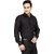 Baleshwar Men Black Solid Formal Shirt (Pack of 1)