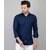 Baleshwar Men Blue Solid Casual Shirt (Pack of 2)