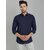 Baleshwar Mens Dark Blue Regular Fit Casual Shirt (Pack of 1)