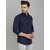 Baleshwar Mens Dark Blue Regular Fit Casual Shirt (Pack of 1)