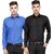 Baleshwar Men Multicolor Solid Formal Shirt (Pack of 2)