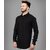 Baleshwar Mens Black Slim Fit Casual Shirt (Pack of 1)