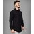 Baleshwar Mens Black Slim Fit Casual Shirt (Pack of 1)
