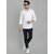 Baleshwar Mens White Regular Fit Casual Shirt (Pack of 1)