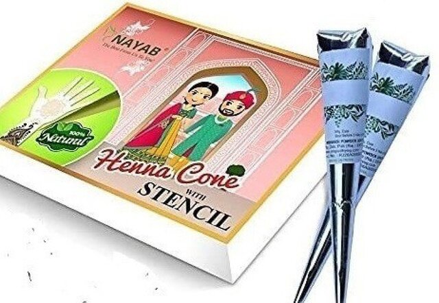 Buy Nayab All Festival Mehandi Cones-6 Pieces in 1 Box with 8 Henna ...