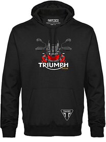 FastB Men & Women Full Sleeve Printed Hooded Sweatshirt