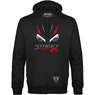 FastB Men & Women Full Sleeve Printed Hooded Sweatshirt