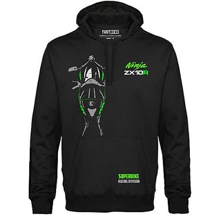 FastB Men & Women Full Sleeve Printed Hooded Sweatshirt