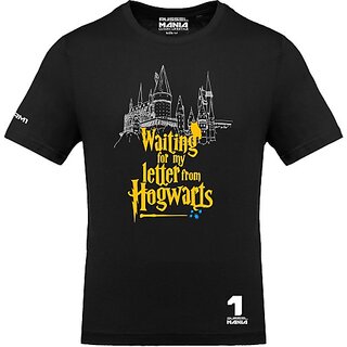 Fastbend Mens Black Printed Cotton Blend Round Neck T-Shirt