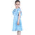 Kid Kupboard Girls Short-Sleeves Light Blue Light Weight A-Line Frock (7-8 Years, Cotton, Pack of 1)