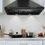Ruwa 60cm 800m3/hr Kitchen Chimney Model Garnet (Features Push Controls, Baffle Filter, 3watts led Lights) with Installation Kit