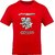 Fastbend Mens Red Printed Cotton Blend Round Neck T-Shirt