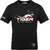 Fastbend Mens Black Printed Cotton Blend Round Neck T-Shirt