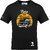 Fastbend Mens Black Printed Cotton Blend Round Neck T-Shirt