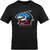 Fastbend Mens Black Printed Cotton Blend Round Neck T-Shirt