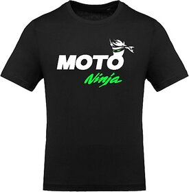 FastB Men Typography Round Neck Black T-Shirt