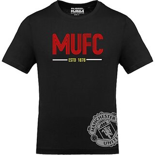 FastB Men Printed, Typography Round Neck Black T-Shirt