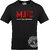 FastB Men Printed, Typography Round Neck Black T-Shirt