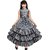 Ajija Fashions Barbie Girls Maxi/Full Length Party Dress (Grey, 3/4 Sleeve)