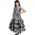 Ajija Fashions Barbie Girls Maxi/Full Length Party Dress (Grey, 3/4 Sleeve)
