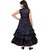 Ajija Fashions Girls Maxi/Full Length Party Dress (Blue, Sleeveless)