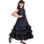Ajija Fashions Girls Maxi/Full Length Party Dress (Blue, Sleeveless)
