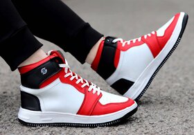 Hakkel Mens Casual Red/White Shoes