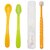 Smart Angel Japan Baby Feeding Spoon Set With Case (2 Pieces) and 360 Degree Kids Toothbrush (Orange), Combo Set