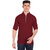 Vida Loca Maroon Cotton Solid Slim Fit Full Sleeves Shirt For Mens