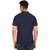 Vida Loca Navy Cotton Solid Slim Fit Half Sleeves Shirt For Mens