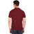 Vida Loca Maroon Cotton Solid Slim Fit Half Sleeves Shirt For Mens