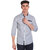 Vida Loca Grey Cotton Solid Slim Fit Full Sleeves Shirt For Mens