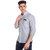 Vida Loca Grey Cotton Solid Slim Fit Full Sleeves Shirt For Mens