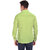 Vida Loca Green Cotton Solid Slim Fit Full Sleeves Shirt For Mens