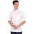 Vida Loca White Cotton Solid Slim Fit Full Sleeves Shirt For Mens