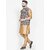 Hey Cross Mens Silk Blend Copper Kurta With Pyjama  Black Printed Nehru Jacket