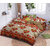 BLACK BEE  Yellow and pink roses with border designs 
double bedsheet with 2 Pillow Covers (208 X 213 cm)(BS-06)
