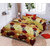BLACK BEE  Bedsheet with multi checks  floral print 
double bedsheet with 2 Pillow Covers (208 X 213 cm)(BS4-06)
