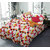 BLACK BEE  Multi color geometric prints 
double bedsheet with 2 Pillow Covers (208 X 213 cm)(BS6-02)