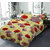 BLACK BEE  Almond floral print bedsheet double bedsheet with 2 Pillow Covers (208 X 213 cm)(BS6-08)