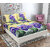 BLACK BEE  Purple pansy Floral 3D print double bedsheet with 2 Pillow Covers (208 X 213 cm)(BS20-02)