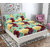 BLACK BEE  Red blue floral 3D print 
double bedsheet with 2 Pillow Covers (208 X 213 cm)(BS20-03)