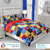 BLACK BEE  Multi colour checks print 
double bedsheet with 2 Pillow Covers (208 X 213 cm)(BS30-04)