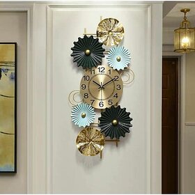 Amhomedecor Analog 81.3 cm X 20 cm Wall Clock (Multicolor, With Glass, Standard)