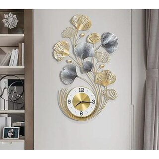 Amhomedecor Analog 81.3 cm X 20 cm Wall Clock (Multicolor, With Glass, Standard)