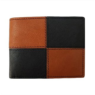 FAIRBIZPS FIPL Leather Wallets for Men Top Grain Leather, 5 Card Slots  2 Compartments, Bi Fold Wallets